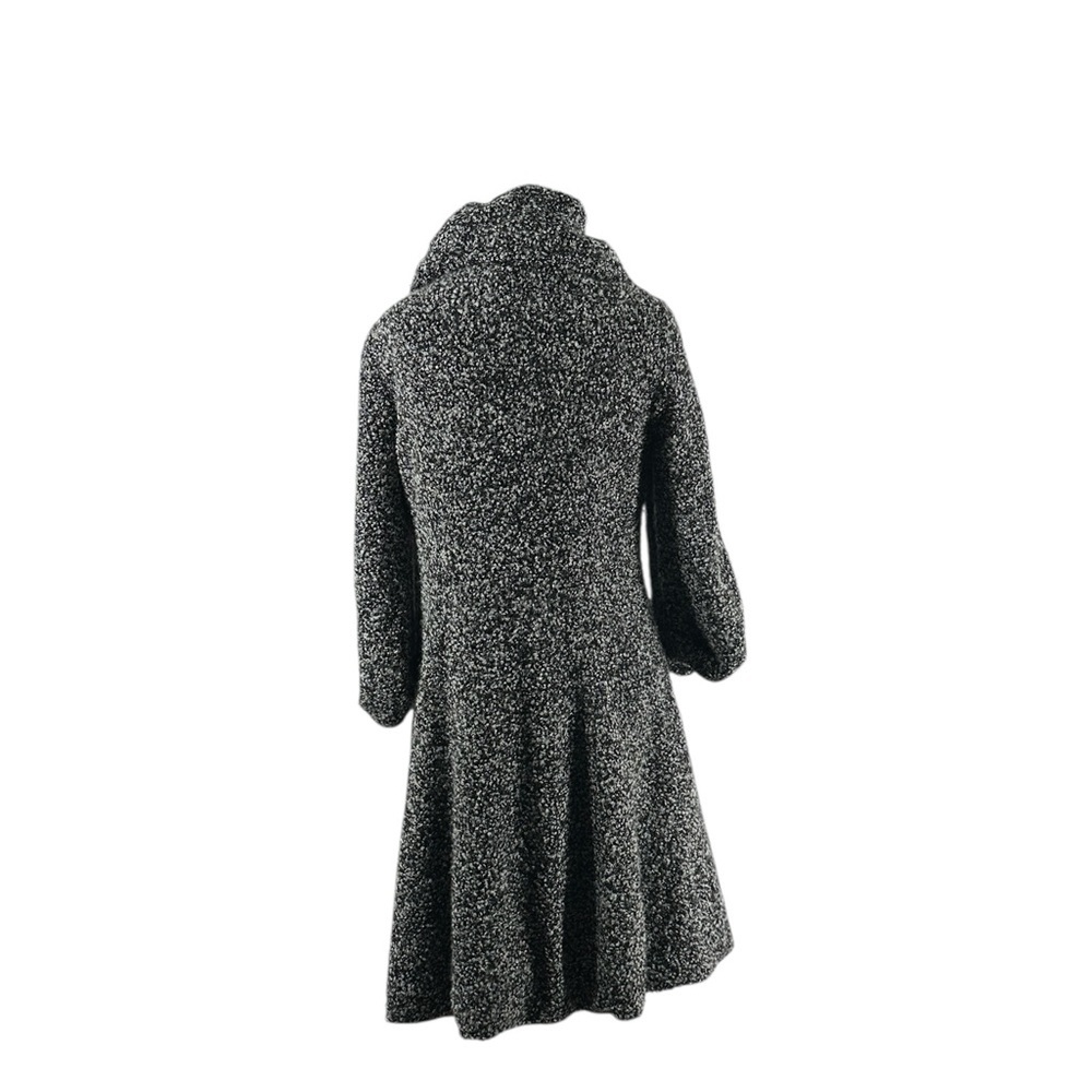 Joseph Ribkoff cardigan salt and pepper boucle coat elegant artsy unique sz 8 - Picture 7 of 8